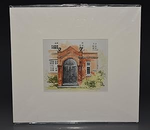 Signed Print of "Max Gate" Thomas Hardy&apos;s Residence, Dorchester FRONT ENTRANCE Signed in pen...