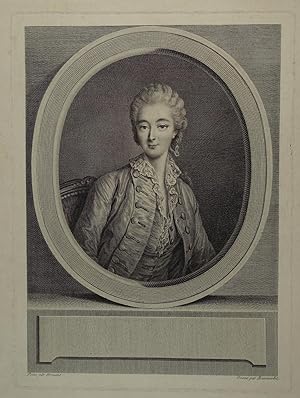 Madame La Comtesse du Barry. Kupferstich nach Francois-Hubert Drouais (1727-1775), Paris um 1770,...