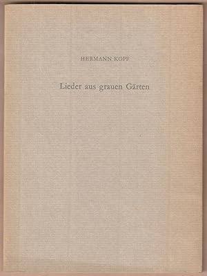 Seller image for Lieder aus grauen G�rten. for sale by Antiquariat Neue Kritik