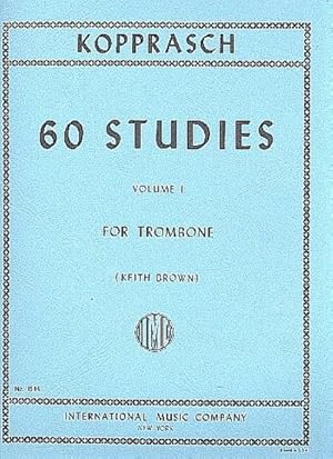 Bild des Verkufers fr 60 Studies vol.1for trombone zum Verkauf von AHA-BUCH GmbH