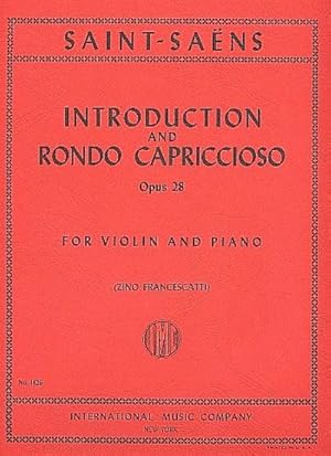 Bild des Verkufers fr Introduction and Rondo capriccioso op.28for violin and piano zum Verkauf von AHA-BUCH GmbH