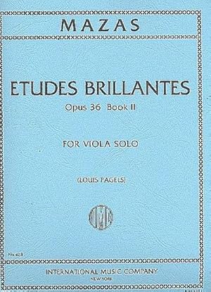 Bild des Verkufers fr Etudes brillantes op.36 vol.2 (nos.31-56)for viola solo zum Verkauf von AHA-BUCH GmbH