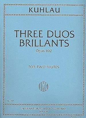 Bild des Verkufers fr 3 Duos Brillants op.102for 2 flutes zum Verkauf von AHA-BUCH GmbH