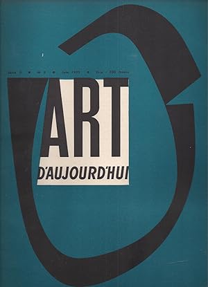 Seller image for Art d'Aujourd'Hui - Revue mensuelle d'Art Contemporain - Srie 3 N 5 - June 1952 - Couverture d' Edgard Pillet - Hors-Texte V. Vasarely for sale by ART...on paper - 20th Century Art Books
