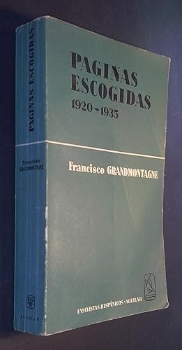 Immagine del venditore per Pginas escogidas 1920-1935 venduto da Librera La Candela