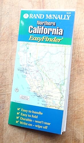RAND McNALLY EASYFINDER : NORTHERN CALIFORNIA : (Laminated Folding Map)