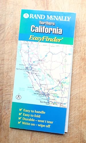 RAND McNALLY EASYFINDER : NORTHERN CALIFORNIA : (Laminated Folding Map)