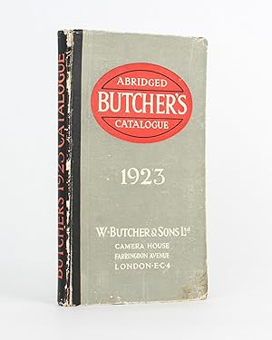 Bild des Verkufers fr Butcher's British Carbine Cameo, Klimax & Pressman Cameras and other Photographic Apparatus. 1923 [Abridged Butcher's Catalogue, 1923 (cover title)] zum Verkauf von Michael Treloar Booksellers ANZAAB/ILAB