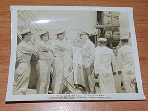 Away All Boats Movie Still Photograph. George Nader. Jeff Chandler. Lex Barker