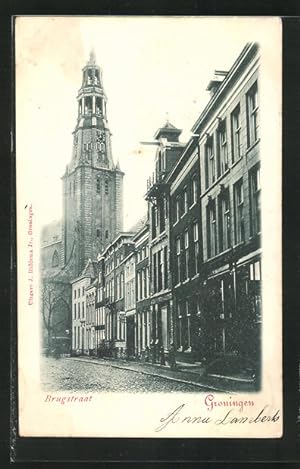 Ansichtskarte Groningen, Brugstraat