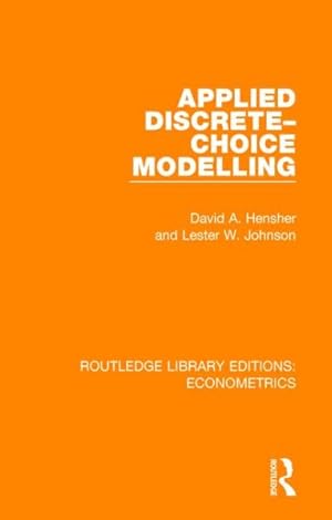 Seller image for Applied Discrete-choice Modelling for sale by GreatBookPrices