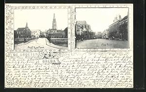Ansichtskarte Breda, Post Kantoor, Stad Huis