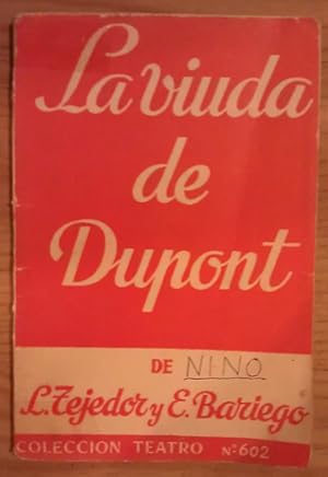 Bild des Verkufers fr La viuda de Dupont zum Verkauf von La Leona LibreRa