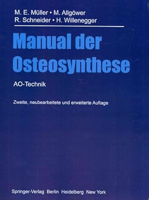 Seller image for Manual Der Osteosynthese : AO-Technik -Language: German for sale by GreatBookPrices