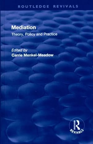 Seller image for Mediation : Theory, Policy and Practice for sale by GreatBookPrices