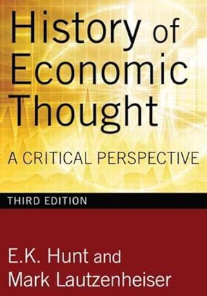 Imagen del vendedor de History of Economic Thought : A Critical Perspective a la venta por GreatBookPrices