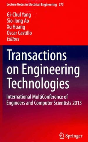 Immagine del venditore per Transactions on Engineering Technologies : International MultiConference of Engineers and Computer Scientists 2013 venduto da GreatBookPrices