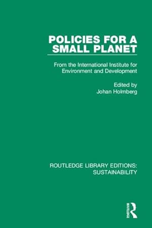 Seller image for Policies for a Small Planet : From the International Institute for Environment and Development for sale by GreatBookPrices