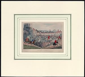 Antique Print-HUNTING-GRAVEYARD-HORSE-HUNTING DOGS-Alken-1840