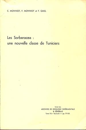 Image du vendeur pour Les Sorberacea : une nouvelle classe de Tuniciers mis en vente par Sylvain Par
