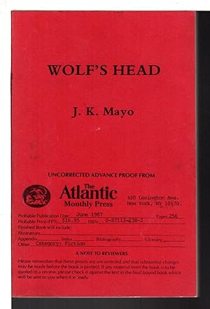 Seller image for WOLF'S HEAD. for sale by Bookfever, IOBA  (Volk & Iiams)