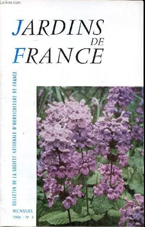 Image du vendeur pour Jardins de France N 3 Mars 1966 Sommaire: Sduisantes plantes vivaces, les verveines des jardins, les lagerstroemia. mis en vente par Le-Livre