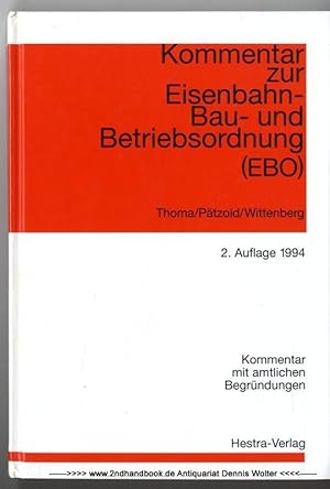 Seller image for Kommentar zur Eisenbahn-Bau- und Betriebsordnung (EBO) for sale by Dennis Wolter