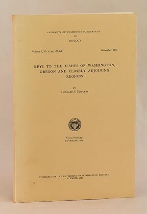 Keys to The Fishes of Washington, Oregon & Closely Adjoining Regions