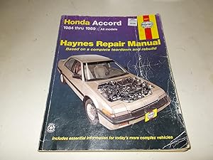Imagen del vendedor de Honda Accord 1984 thru 1989, All Models (Haynes Repair Manual) a la venta por Paradise Found Books