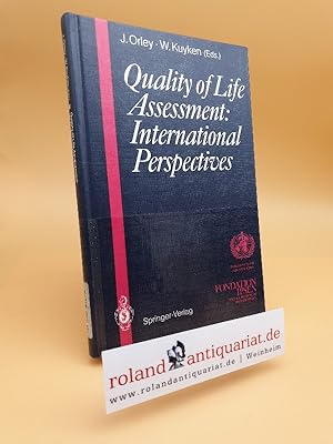 Immagine del venditore per Quality of life assessment : international perspectives ; proceedings of the joint meeting organized by the World Health Organization and the Fondation IPSEN in Paris, July 2 - 3, 1993 venduto da Roland Antiquariat UG haftungsbeschrnkt