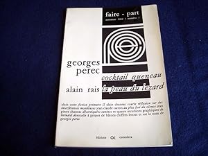 Seller image for Revue faire- Part - Automne 1982- Numro 1 - Georges PEREC - Cocktail QUENEAU for sale by Bibliopuces