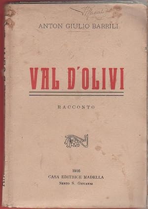 Seller image for Val d'olivi- Anton Giulio Barrili for sale by libreria biblos
