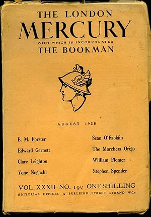 Seller image for The London Mercury with which is Incorporated The Bookman | Volume (32) XXXII. No. 190 [August 1935] for sale by Little Stour Books PBFA Member