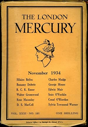 Bild des Verkufers fr The London Mercury | Volume (31) XXXI. No. 181 [November 1934] zum Verkauf von Little Stour Books PBFA Member