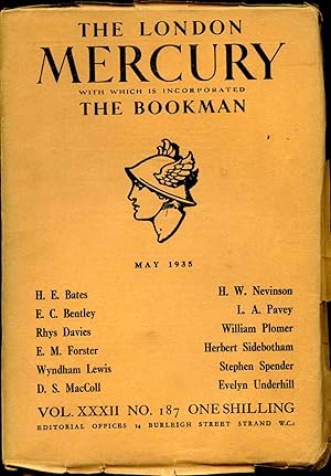 Bild des Verkufers fr The London Mercury with which is Incorporated The Bookman | Volume (32) XXXII. No. 187 [May 1935] zum Verkauf von Little Stour Books PBFA Member