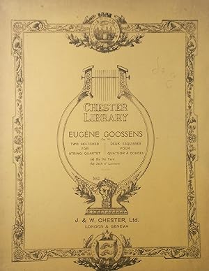 Imagen del vendedor de Two Sketches for String Quartet, Op.15, Set of Parts a la venta por Austin Sherlaw-Johnson, Secondhand Music