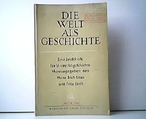 Seller image for Die Welt als Geschichte - Eine Zeitschrift fr Universalgeschichte Heft 1/2 - VII. Jahrgang 1941. for sale by Antiquariat Kirchheim