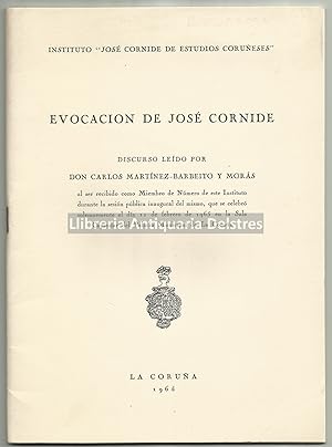 Seller image for Evocacion de Jos Cornide. [Dedicatoria autgrafa y firma del autor]. for sale by Llibreria Antiquria Delstres