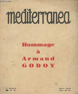 Image du vendeur pour Mediterranea - 3e anne n27 mars 1929 - Hommage  Armand Godoy mis en vente par Le-Livre