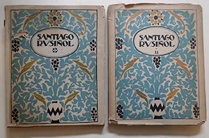 SANTIAGO Rusiñol. Tomos I y II. Estrella. Monografías de Arte. Director: Gregorio Martínez Sierra.