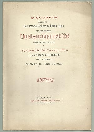 Imagen del vendedor de Las piedras del pasado (Casas y blasones sevillanos). Discursos ledos ante la Real Academia Sevillana de Buenas Letras. En la recepcin solemne del primero el dia 25 de Junio de 1922. [Dedicatoria autgrafa y firma del autor]. a la venta por Llibreria Antiquria Delstres