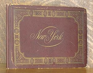 NEW YORK 1870s SOUVENIR BOOK WITH 30 B&W LITHOGRAPHS OF NYC SCENES