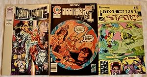 4 Assorted Comics; Valiant 's Deathmate, Doomsday + 1 By Charlton Comics, Ditko's World Static fr...