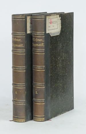 Imagen del vendedor de Lehrbuch der katholischen Dogmatik nach den Grundstzen des heiligen Thomas. Zum Gebrauche bei Vorlesungen und zum Selbststudium bearbeitet. 2 Bnde. a la venta por Versandantiquariat Wolfgang Friebes