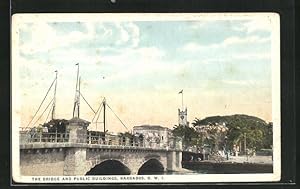 Postcard Barbados, The Bridge and Public Buildings