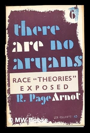 Seller image for There are no Aryans for sale by MW Books Ltd.