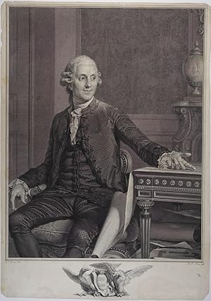 Gabriel Sénac de Meilhan, dernier intendant du Hainaut. Kupferstich nach Joseph Sifrède Duplessis...