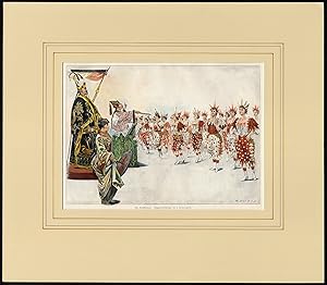 Antique Print-BELL DANCE-CHINESE-ASIAN-CHOREOGRAPHER-BELL-Ackermark-Bong-1890