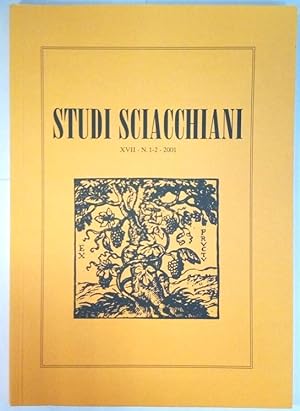Imagen del vendedor de Studi Sciacchiani. Anno XVII, n1-2, gennaio-dicembre 2001. a la venta por Rometti Vincent