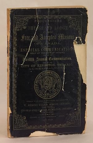 Seller image for Proceedings of the Grand Lodge of Ancient Free and Accepted Masons of Canada, at two Especial Communications held at the City of Ottawa, also at the Twelfth Annual Communication, held at the City of Kingston, Ontario, on the 10th day of July, A. L. 5867, A. D. 1867 for sale by Eureka Books